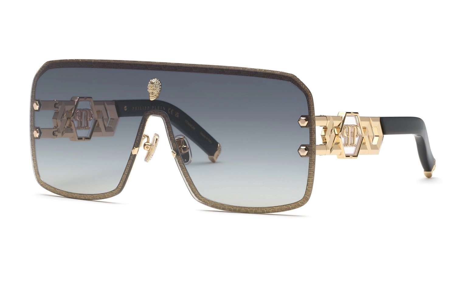 Philipp Plein SPP162S 0300 | Unisex Füme Güneş Gözlüğü